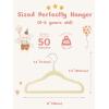 imageHOUSE DAY Black Velvet Baby Hangers 20 Pack Premium Kids Hangers for Children Infant ampamp Toddler Clothes Durable Non Slip Baby Felt Hanger 11 Inch Hanger for Closet Ideal for Everyday UseBeige