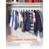 imageHOUSE DAY Black Velvet Baby Hangers 20 Pack Premium Kids Hangers for Children Infant ampamp Toddler Clothes Durable Non Slip Baby Felt Hanger 11 Inch Hanger for Closet Ideal for Everyday UseBlack