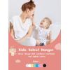 imageHOUSE DAY Black Velvet Baby Hangers 20 Pack Premium Kids Hangers for Children Infant ampamp Toddler Clothes Durable Non Slip Baby Felt Hanger 11 Inch Hanger for Closet Ideal for Everyday UseWhite