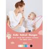 imageHOUSE DAY Black Velvet Baby Hangers 20 Pack Premium Kids Hangers for Children Infant ampamp Toddler Clothes Durable Non Slip Baby Felt Hanger 11 Inch Hanger for Closet Ideal for Everyday UseLight Pink