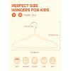 imageHOUSE DAY Black Velvet Baby Hangers 20 Pack Premium Kids Hangers for Children Infant ampamp Toddler Clothes Durable Non Slip Baby Felt Hanger 11 Inch Hanger for Closet Ideal for Everyday UseBeige