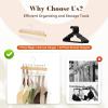 imageHOUSE DAY Closet Organizers and Storage Tank Top Hangers Rotatable Bra Organzier for Closet Max 48 Storage Capacity Sport Bra Holder Wood Space Saving Hanger 2 Pack  Dorm Room EssentialsNatural