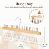 imageHOUSE DAY Closet Organizers and Storage Tank Top Hangers Rotatable Bra Organzier for Closet Max 48 Storage Capacity Sport Bra Holder Wood Space Saving Hanger 2 Pack  Dorm Room EssentialsNatural