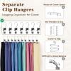 imageHOUSE DAY Tank Top Hanger 2 Pack and 20 Pack Leggings Organizers Space Saving Hangers Holding 20 Yoga Pants16 Bras Organizer Hanging Closet Organizers and Storage for Hat Camisoles Shorts BlackSilverblack