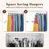 imageHOUSE DAY Tank Top Hanger 2 Pack and 20 Pack Leggings Organizers Space Saving Hangers Holding 20 Yoga Pants16 Bras Organizer Hanging Closet Organizers and Storage for Hat Camisoles Shorts BlackSilverblack