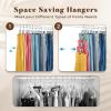 imageHOUSE DAY Tank Top Hanger 2 Pack and 20 Pack Leggings Organizers Space Saving Hangers Holding 20 Yoga Pants16 Bras Organizer Hanging Closet Organizers and Storage for Hat Camisoles Shorts BlackSilverblack