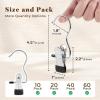 imageHOUSE DAY Tank Top Hanger 2 Pack and 20 Pack Leggings Organizers Space Saving Hangers Holding 20 Yoga Pants16 Bras Organizer Hanging Closet Organizers and Storage for Hat Camisoles Shorts BlackSilverblack