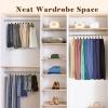 imageHOUSE DAY Tank Top Hanger 2 Pack and 20 Pack Leggings Organizers Space Saving Hangers Holding 20 Yoga Pants16 Bras Organizer Hanging Closet Organizers and Storage for Hat Camisoles Shorts BlackSilverblack
