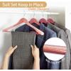 imageHOUSE DAY Wide Shoulder Cedar Hangers for Suits and Coats with Non Slip Pant Bar360 Swivel Hook Smooth Finish Cedar Wood Hangers for Closet Closet Essentials 5 Pack10