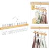 imageHOUSE DAY Closet Organizers and Storage Tank Top Hangers Rotatable Bra Organzier for Closet Max 48 Storage Capacity Sport Bra Holder Wood Space Saving Hanger 2 Pack  Dorm Room EssentialsNatural