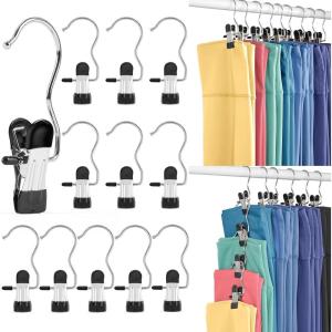 imageHOUSE DAY Tank Top Hanger 2 Pack and 20 Pack Leggings Organizers Space Saving Hangers Holding 20 Yoga Pants16 Bras Organizer Hanging Closet Organizers and Storage for Hat Camisoles Shorts BlackSilverblack