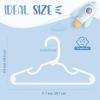 imageHOUSE DAY Baby Hangers 100 Pack  Durable Plastic Infant ampamp Kids Clothes Hangers Thin Compact SpaceSaving Design for NurseryChildrens Closet Toddler Small Hangers White InfantBabyToddlerKidsWhite