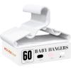 imageHOUSE DAY Baby Hangers 100 Pack  Durable Plastic Infant ampamp Kids Clothes Hangers Thin Compact SpaceSaving Design for NurseryChildrens Closet Toddler Small Hangers White InfantBabyToddlerKidsWhite