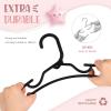 imageHOUSE DAY Baby Hangers 100 Pack  Durable Plastic Infant ampamp Kids Clothes Hangers Thin Compact SpaceSaving Design for NurseryChildrens Closet Toddler Small Hangers White InfantBabyToddlerKidsBlack