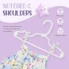 imageHOUSE DAY Baby Hangers 100 Pack  Durable Plastic Infant ampamp Kids Clothes Hangers Thin Compact SpaceSaving Design for NurseryChildrens Closet Toddler Small Hangers White InfantBabyToddlerKidsWhite