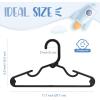 imageHOUSE DAY Baby Hangers 100 Pack  Durable Plastic Infant ampamp Kids Clothes Hangers Thin Compact SpaceSaving Design for NurseryChildrens Closet Toddler Small Hangers White InfantBabyToddlerKidsBlack