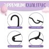 imageHOUSE DAY Baby Hangers 100 Pack  Durable Plastic Infant ampamp Kids Clothes Hangers Thin Compact SpaceSaving Design for NurseryChildrens Closet Toddler Small Hangers White InfantBabyToddlerKidsBlack
