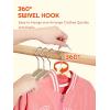 imageHOUSE DAY 14 Inch Kids Velvet Hangers 100 Pack Durable Big Kid Hangers for Youth Teen Non Slip Kids Felt Hanger Cute Childrens Hanger for Closet BlackBeige