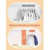 imageHOUSE DAY 14 Inch Kids Velvet Hangers 100 Pack Durable Big Kid Hangers for Youth Teen Non Slip Kids Felt Hanger Cute Childrens Hanger for Closet BlackGray