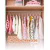 imageHOUSE DAY 14 Inch Kids Velvet Hangers 100 Pack Durable Big Kid Hangers for Youth Teen Non Slip Kids Felt Hanger Cute Childrens Hanger for Closet BlackLight Pink