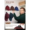 imageHOUSE DAY Adhesive Hat Hooks for Wall 16 Pack Strong Hat Rack for Baseball Cap Display Organizer Hats Holder for Wall Door Closet No Drilling BlackBlack