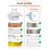 imageHOUSE DAY Adhesive Hat Hooks for Wall 16 Pack Strong Hat Rack for Baseball Cap Display Organizer Hats Holder for Wall Door Closet No Drilling BlackTranslucent
