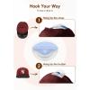 imageHOUSE DAY Adhesive Hat Hooks for Wall 16 Pack Strong Hat Rack for Baseball Cap Display Organizer Hats Holder for Wall Door Closet No Drilling BlackTranslucent