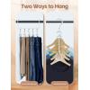 imageHOUSE DAY Closet Organizers and Storage 12 Pack College Dorm Room Essentials Multifunctional Organizer Magic Space Saving Hangers with 5 Holes Storage Organization for Wardrobe ClosetWhite