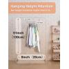 imageHOUSE DAY Closet Organizers and Storage 12 Pack College Dorm Room Essentials Multifunctional Organizer Magic Space Saving Hangers with 5 Holes Storage Organization for Wardrobe ClosetWhite