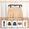 imageHOUSE DAY 120 Pack Clear Pants Hangers with Clips Plastic Skirt Hangers for Women 14 Inch Clip Hanger for Pants Skirts Jeans Shorts Legging with 360degree Swivel Hook 2 Adjustable ClipsBlack