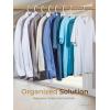 imageHOUSE DAY Plastic Clothes Hangers 24 Pack Sweater Hangers No Shoulder Bump Thick Heavy Duty Coat Hanger for Closet Purple Wide Hanger with NonSlip Hook for Sweaters Suits Dresses Jackets PantsWhite