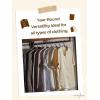 imageHOUSE DAY Plastic Clothes Hangers 24 Pack Sweater Hangers No Shoulder Bump Thick Heavy Duty Coat Hanger for Closet Purple Wide Hanger with NonSlip Hook for Sweaters Suits Dresses Jackets PantsBlack