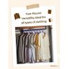 imageHOUSE DAY Plastic Clothes Hangers 24 Pack Sweater Hangers No Shoulder Bump Thick Heavy Duty Coat Hanger for Closet Purple Wide Hanger with NonSlip Hook for Sweaters Suits Dresses Jackets PantsPurple