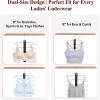 imageHOUSE DAY Tank Top Hanger DualRow 5 Tier Space Saving Bra Hanger Premium Lotus Wood NonSlip Hangers with 360 Swivel Hooks Closet Organizer for Sports Bras ampamp Tank Tops Cami Mahogany 2 PackMahogany