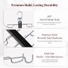 imageHOUSE DAY Tank Top Hanger DualRow 5 Tier Space Saving Bra Hanger Premium Lotus Wood NonSlip Hangers with 360 Swivel Hooks Closet Organizer for Sports Bras ampamp Tank Tops Cami Mahogany 2 PackBlack