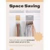 imageHOUSE DAY White Plastic Hangers 50 Pack Slim Space Saving Non Slip Hangers with Rubber Pads Heavy Duty Coat Hanger for Closet Prevent Stretching SShaped Clothes Hanger for Shirt Suit PantsLight Grey  Dark Grey
