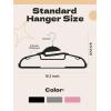 imageHOUSE DAY White Plastic Hangers 50 Pack Slim Space Saving Non Slip Hangers with Rubber Pads Heavy Duty Coat Hanger for Closet Prevent Stretching SShaped Clothes Hanger for Shirt Suit PantsBlack  White