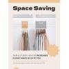 imageHOUSE DAY White Plastic Hangers 50 Pack Slim Space Saving Non Slip Hangers with Rubber Pads Heavy Duty Coat Hanger for Closet Prevent Stretching SShaped Clothes Hanger for Shirt Suit PantsLight Grey  Dark Grey