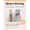 imageHOUSE DAY White Plastic Hangers 50 Pack Slim Space Saving Non Slip Hangers with Rubber Pads Heavy Duty Coat Hanger for Closet Prevent Stretching SShaped Clothes Hanger for Shirt Suit PantsBlack  White