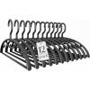 imageHOUSE DAY Plastic Clothes Hangers 24 Pack Sweater Hangers No Shoulder Bump Thick Heavy Duty Coat Hanger for Closet Purple Wide Hanger with NonSlip Hook for Sweaters Suits Dresses Jackets PantsBlack