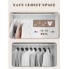 imageHOUSE DAY Premium Plastic Hangers 10 Pack Clothes Hanger Space Saving Heavy Duty Coat Hanger  Durable and Strong Closet Organizers and Storage Makes It Ideal Dorm Room Essentials WhiteWhite