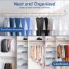 imageHOUSE DAY Premium Plastic Hangers 10 Pack Clothes Hanger Space Saving Heavy Duty Coat Hanger  Durable and Strong Closet Organizers and Storage Makes It Ideal Dorm Room Essentials WhiteWhite