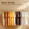 imageHOUSE DAY Premium Plastic Hangers 10 Pack Clothes Hanger Space Saving Heavy Duty Coat Hanger  Durable and Strong Closet Organizers and Storage Makes It Ideal Dorm Room Essentials WhiteBlack