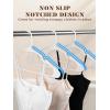 imageHOUSE DAY Premium Plastic Hangers 10 Pack Clothes Hanger Space Saving Heavy Duty Coat Hanger  Durable and Strong Closet Organizers and Storage Makes It Ideal Dorm Room Essentials WhiteWhite