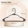 imageHOUSE DAY Premium Plastic Hangers 10 Pack Clothes Hanger Space Saving Heavy Duty Coat Hanger  Durable and Strong Closet Organizers and Storage Makes It Ideal Dorm Room Essentials WhiteBlack