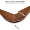 imageHOUSE DAY Bulk Wooden Hangers 150 Pack Heavy Duty Wood Coat Hangers for Closet Smooth Finish Woode Suit Hanger with Non Slip Pants Bar Sturdy Wood Clothes Hanger for Shirts Walnut10 Pack