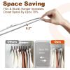 imageHOUSE DAY Grey Plastic Hangers 20 Pack  Heavy Duty NonVelvet Hangers with 360 Swivel Hook ampamp Non Slip Notches  Slim Space Saving Clothes Hangers Durable Closet Organizers for Coats Shirts DressesGray