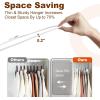 imageHOUSE DAY Grey Plastic Hangers 20 Pack  Heavy Duty NonVelvet Hangers with 360 Swivel Hook ampamp Non Slip Notches  Slim Space Saving Clothes Hangers Durable Closet Organizers for Coats Shirts DressesIvory