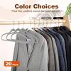 imageHOUSE DAY Grey Plastic Hangers 20 Pack  Heavy Duty NonVelvet Hangers with 360 Swivel Hook ampamp Non Slip Notches  Slim Space Saving Clothes Hangers Durable Closet Organizers for Coats Shirts DressesGray