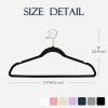 imageHOUSE DAY Pink Velvet Hangers 100 Pack Premium NonSlip Felt Clothes Hangers Sturdy Heavy Duty Coat Durable Hanger for Suits Space Saving with No Hanger Mark 360 Swivel Rotating Rose Gold HookBlack